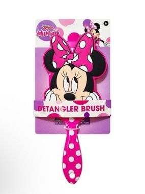 Disney Minnie Mouse Hot Pink & White Polka Dot Detangler Brush